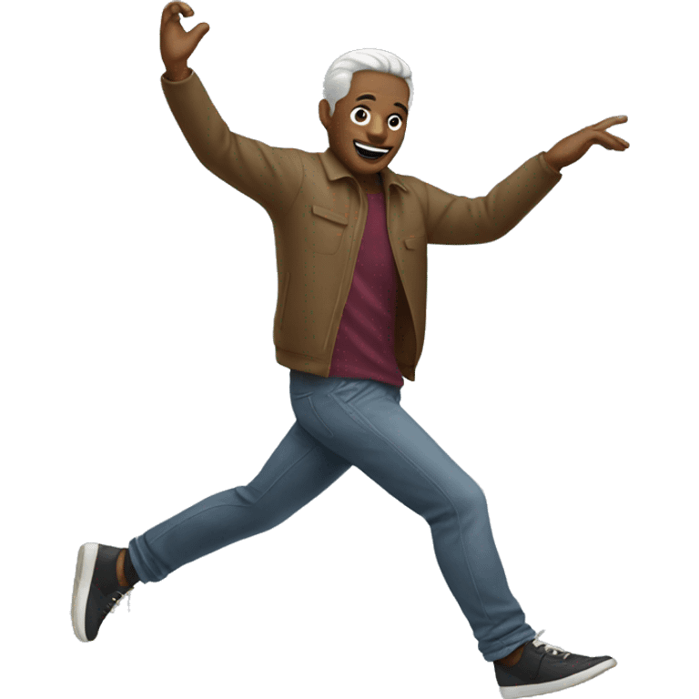 man dancing in the park emoji