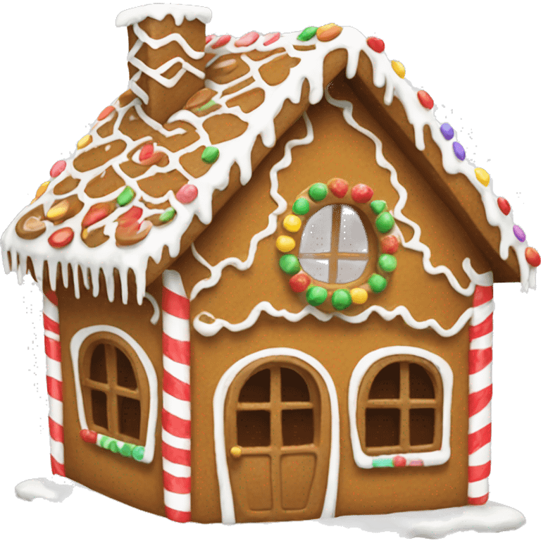 Gingerbread house emoji