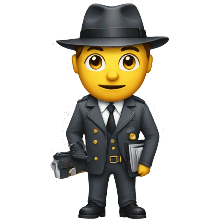 detective with a computer emoji