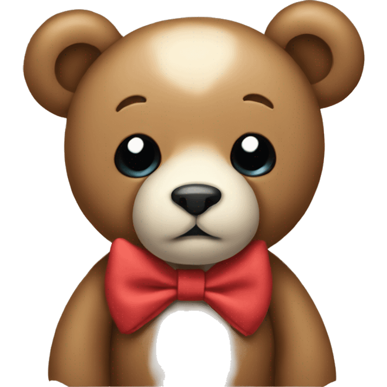 Teddy with a bow emoji