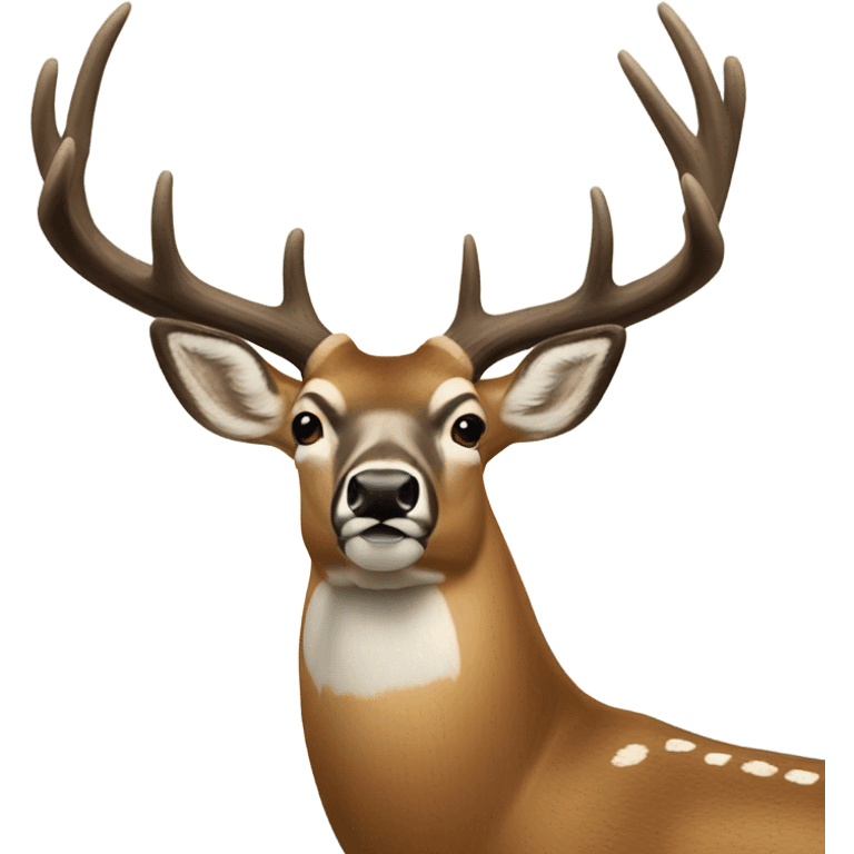 Giant whitetail buck emoji