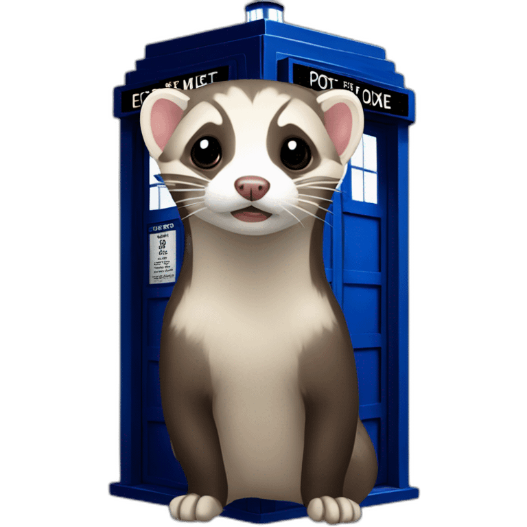 ferret tardis emoji