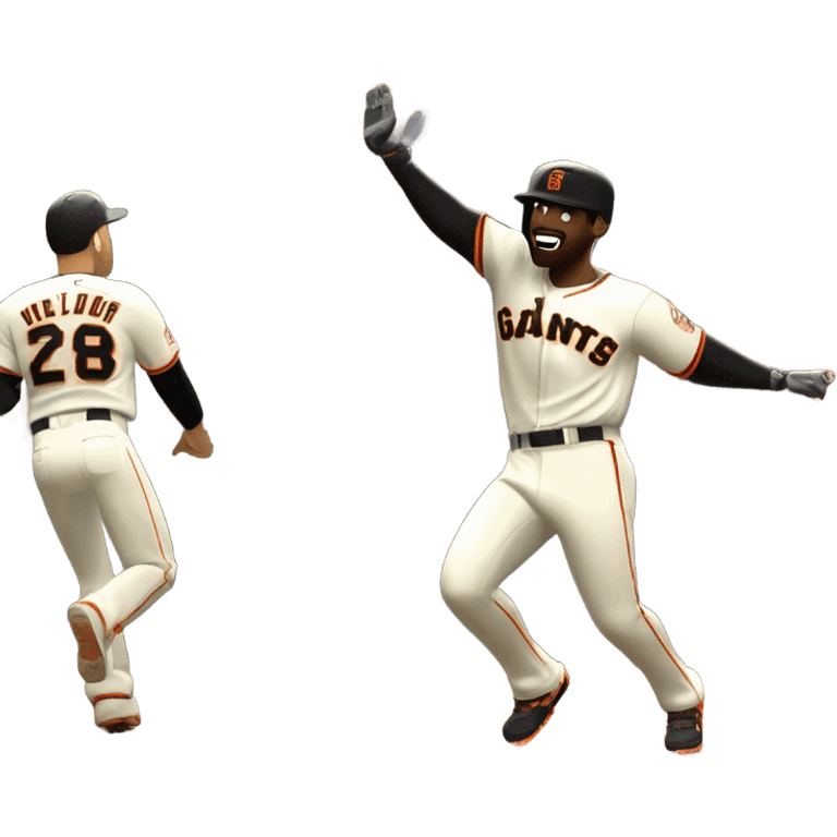 SF Giants player beating LA Dodgers  emoji