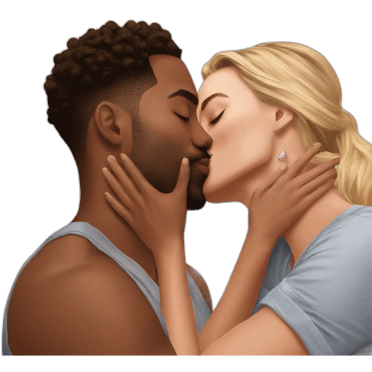 Margot Robbie kisses kenye west emoji