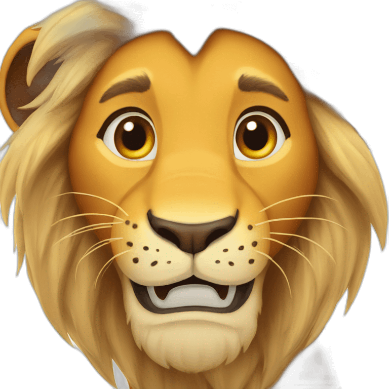 Lion king smile emoji