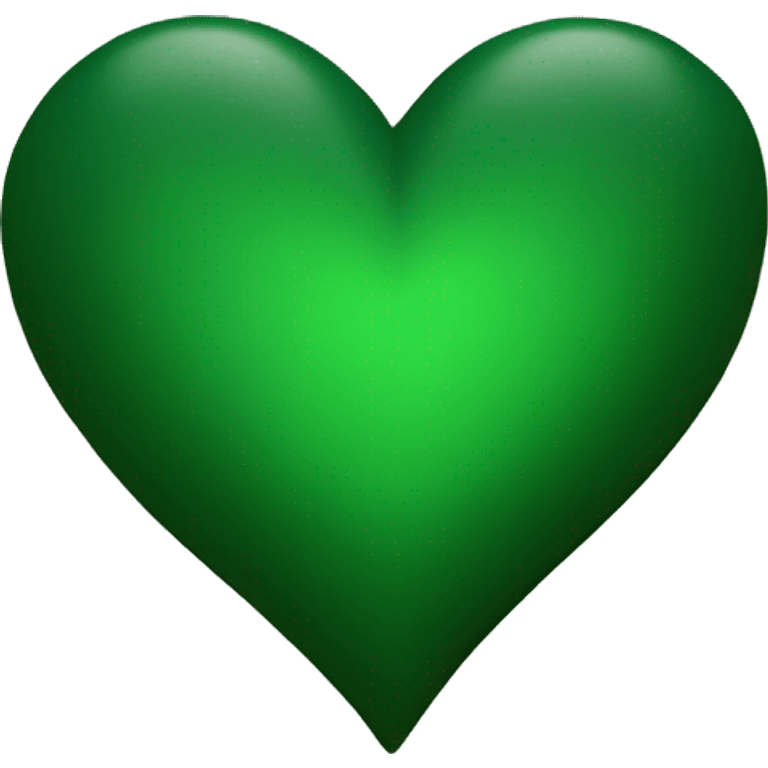 Forest green heart emoji