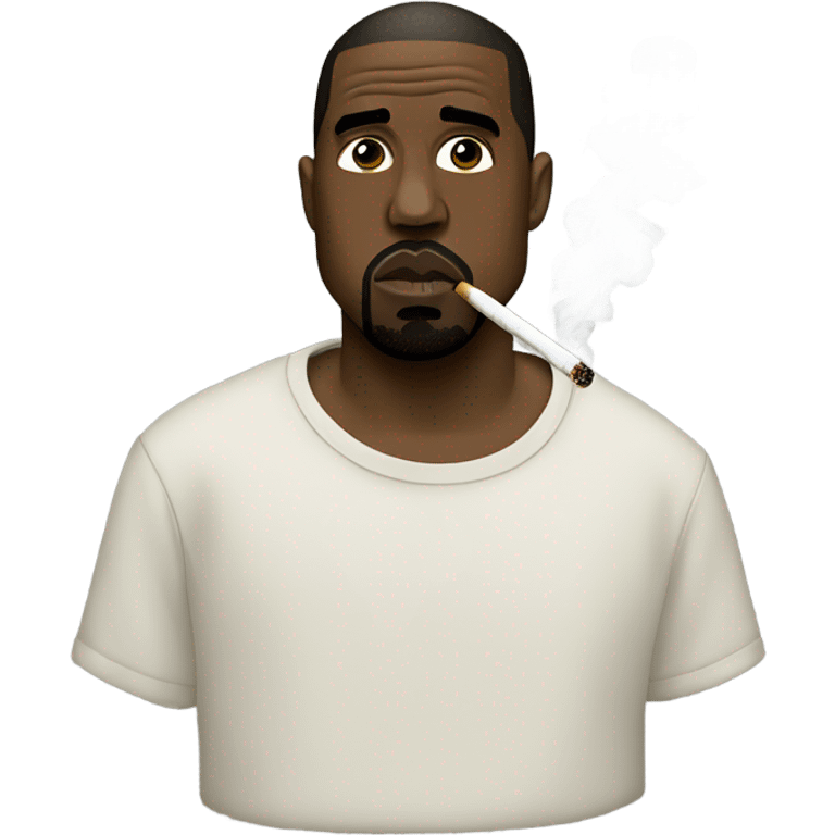 Kanye smoking  emoji