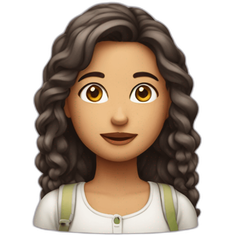 menina com cara de palhaço emoji