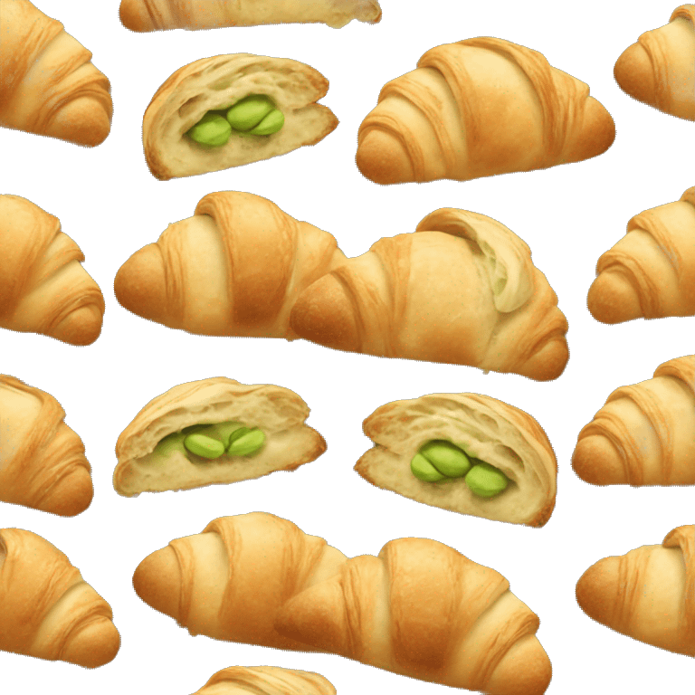 Pistachio Croissant  emoji