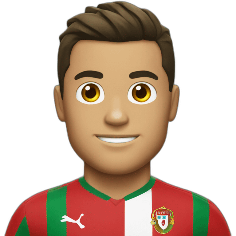 Cristiano Ronaldo maillot portugal emoji