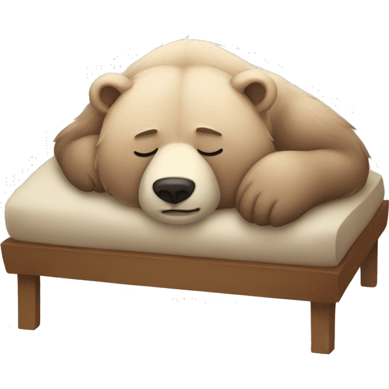 a bear in a nap emoji