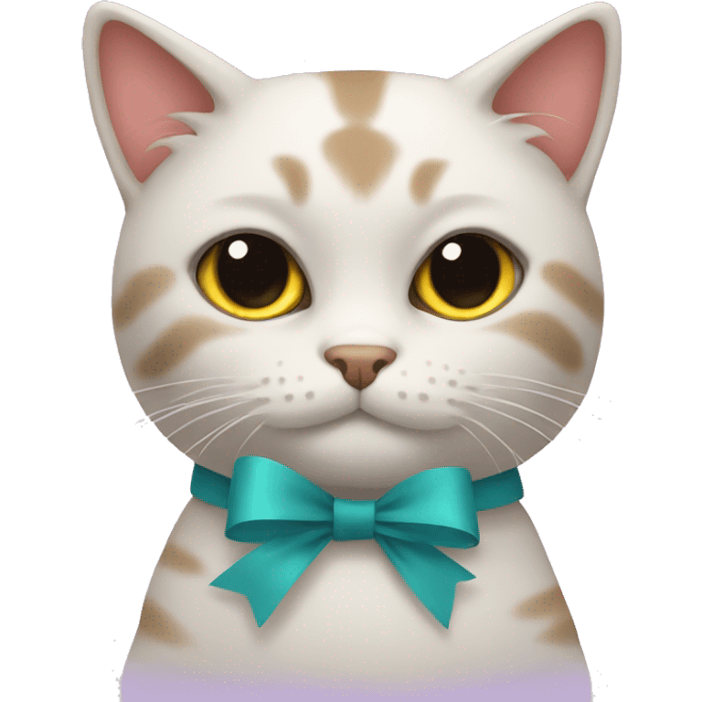 Cat with bow emoji