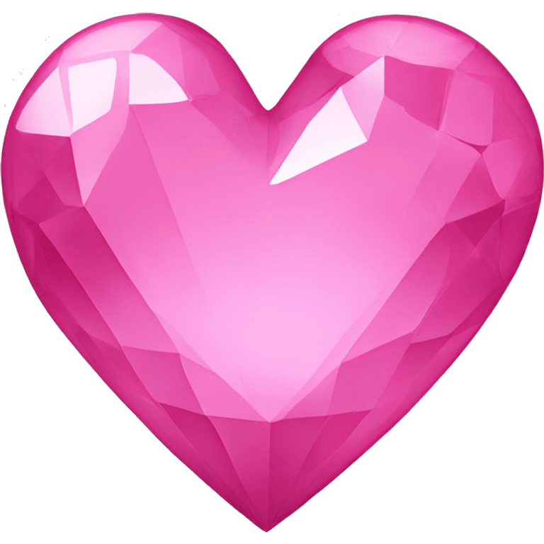 Crystal pink heart emoji