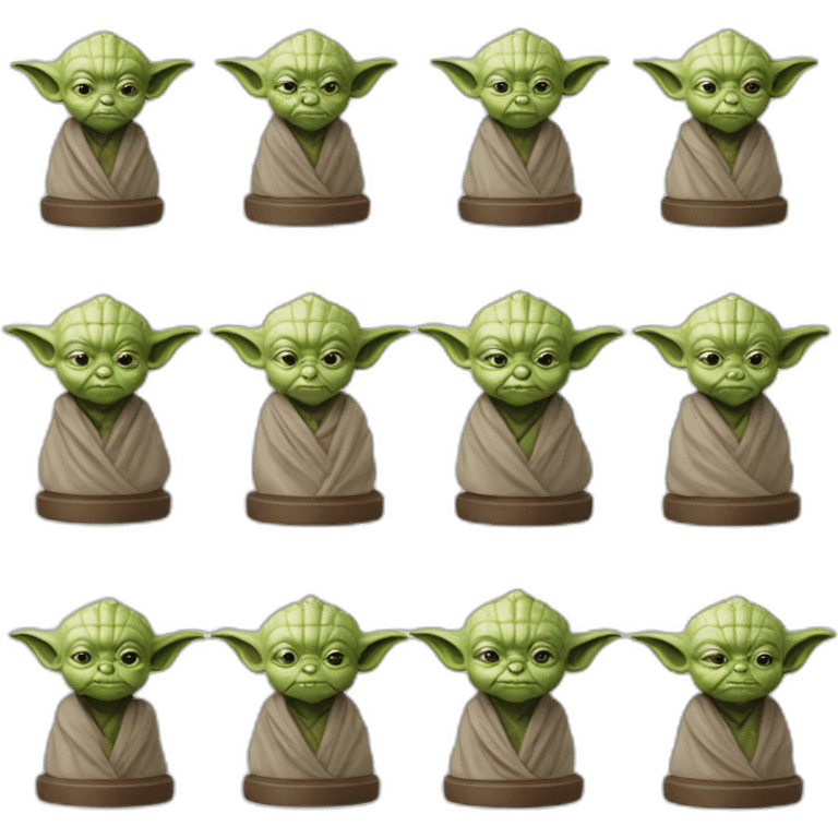 Yoda chess set emoji