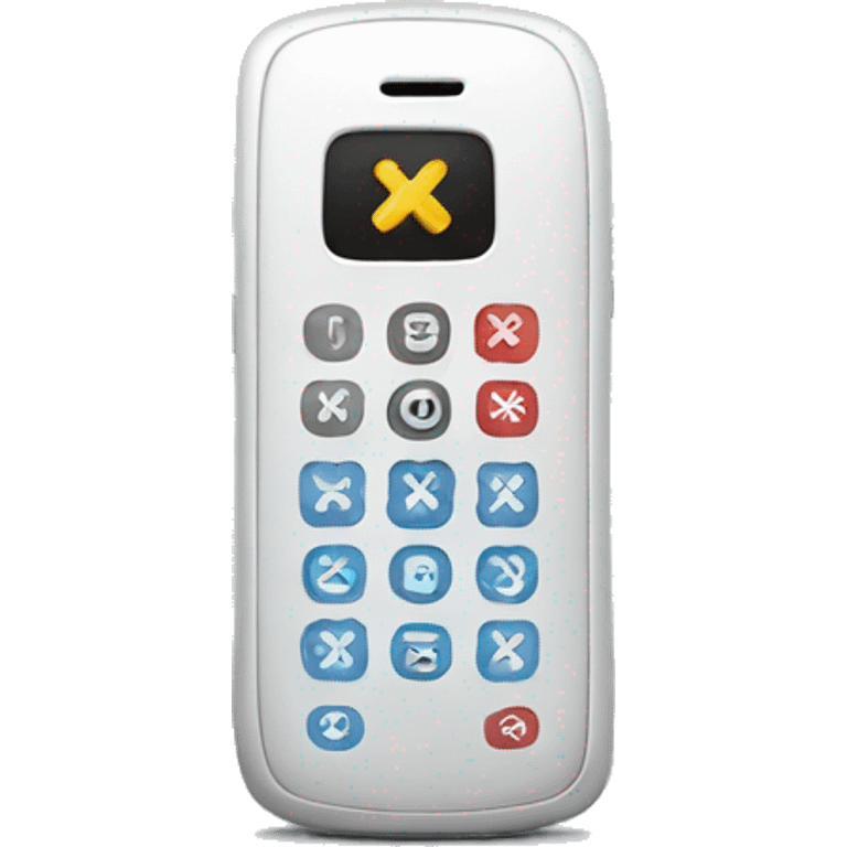 Phone with X logo emoji