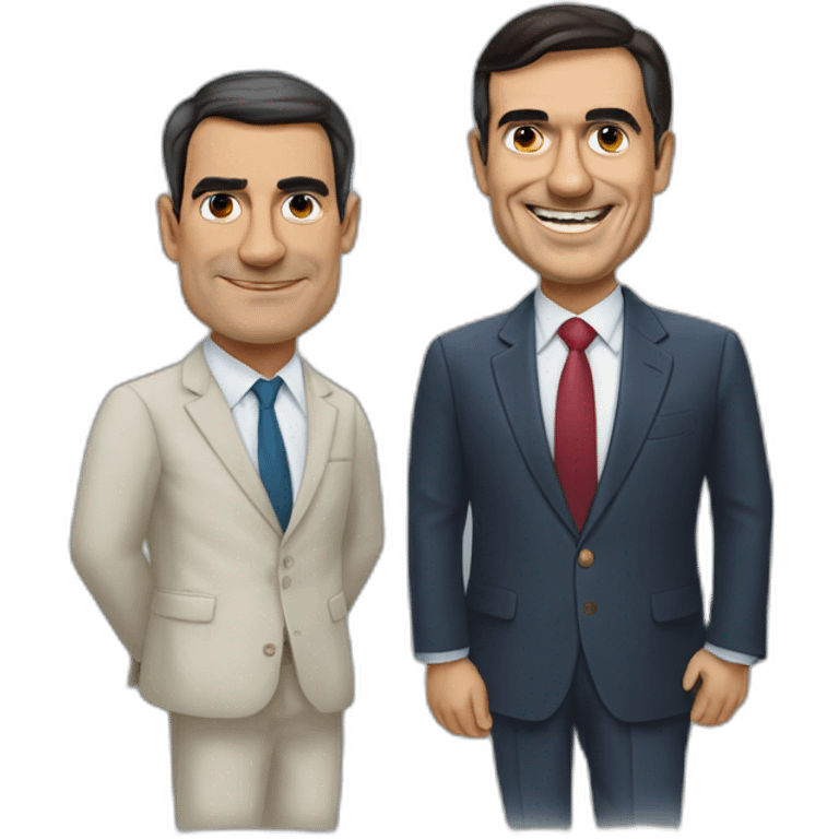 Pedro Sánchez adoring Carles Puigdemomt emoji