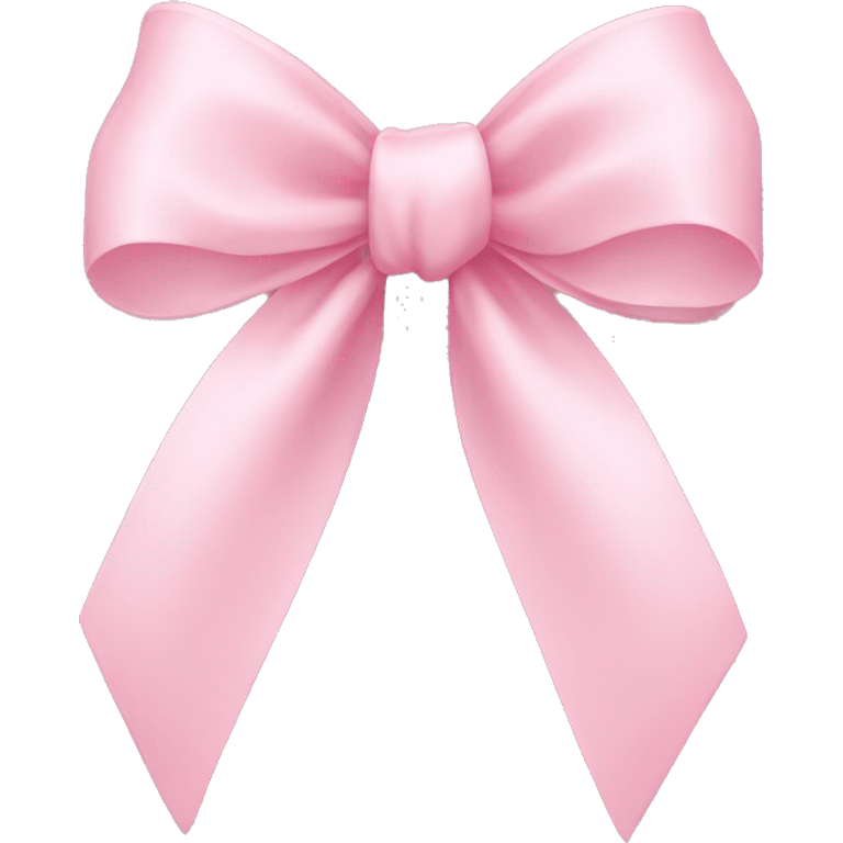 light pink ribbon bow emoji