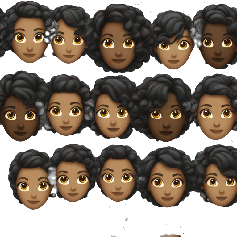 Black female hair now emoji