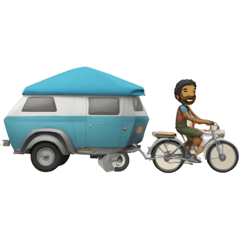 Gitan avec caravane  emoji