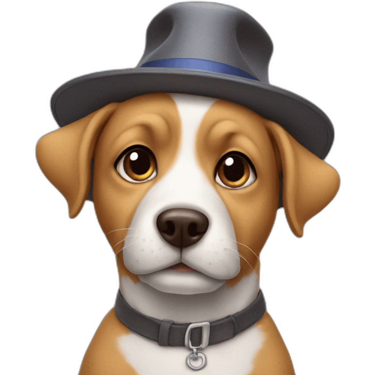 dog in a hat emoji