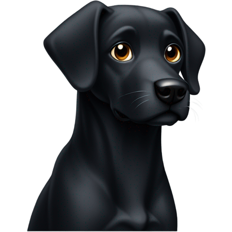 Black dog emoji