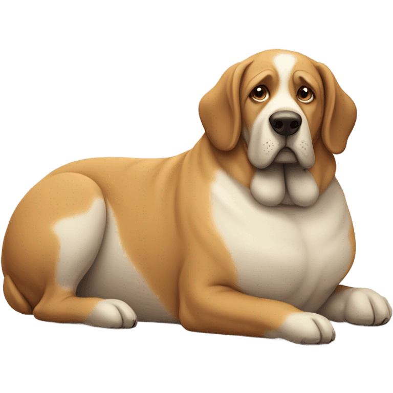 Obese dog emoji