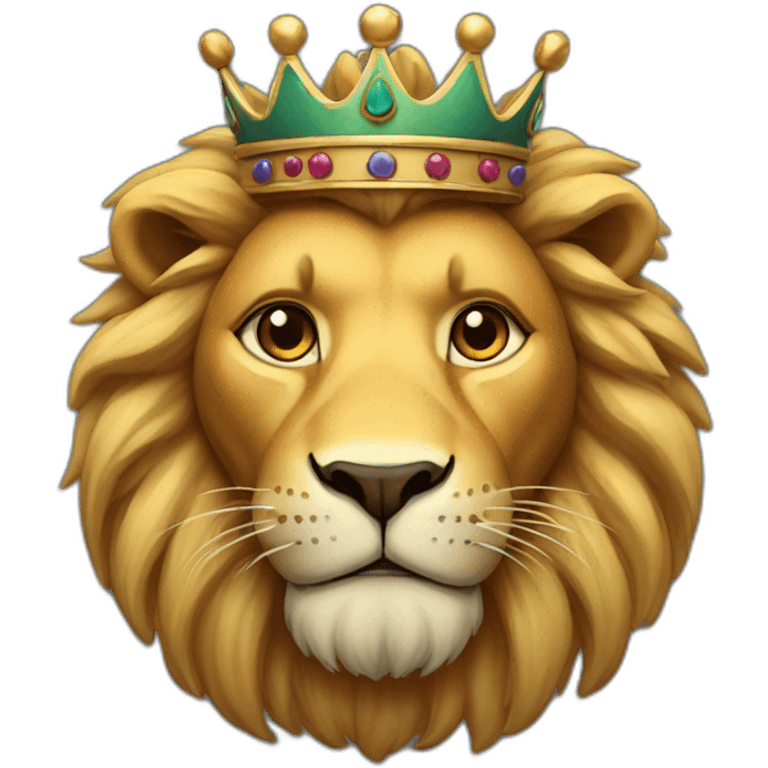 Lion with crown emoji