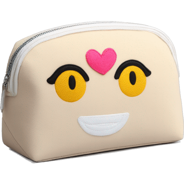 Cosmetic bag hand made  emoji