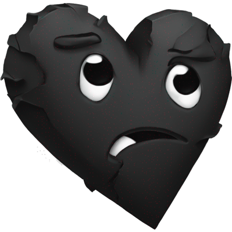 Black broken heart emoji