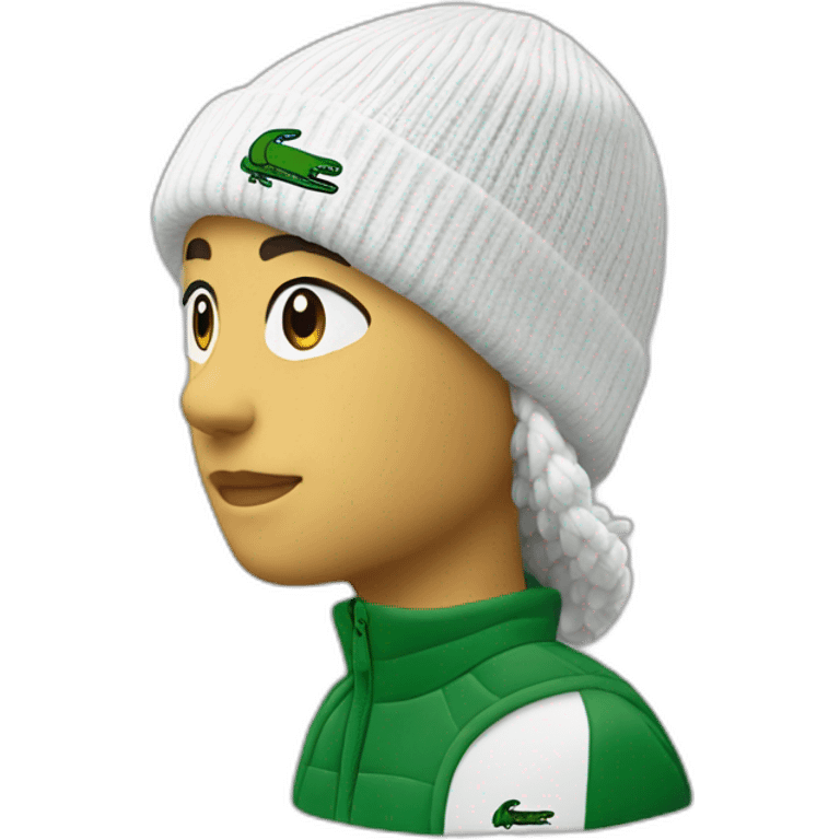 Friends lacoste beanie with lacoste emoji