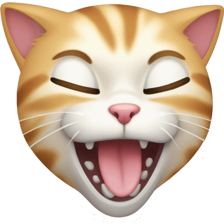 cat yawn emoji