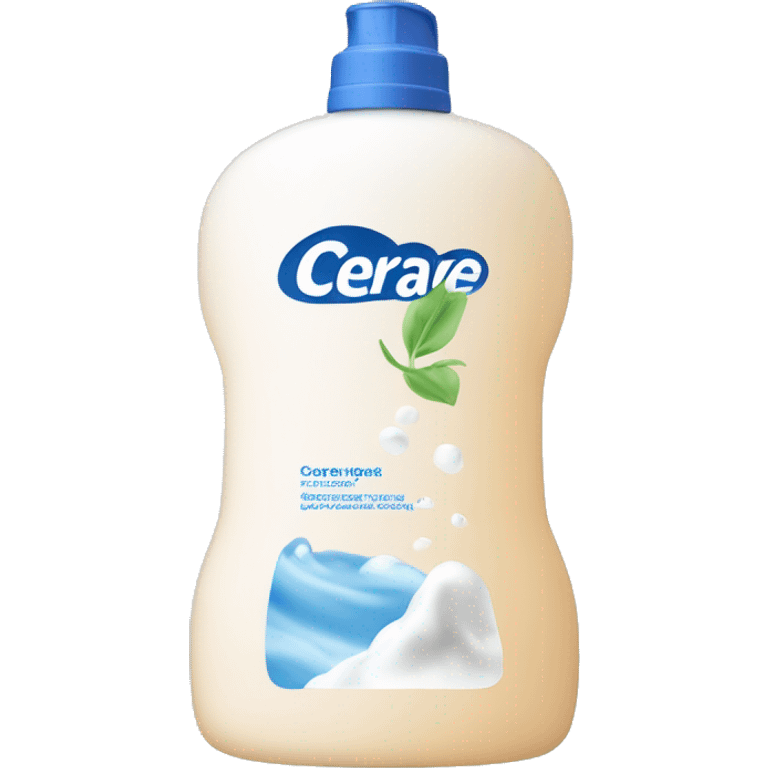 cerave washing foam bottle emoji