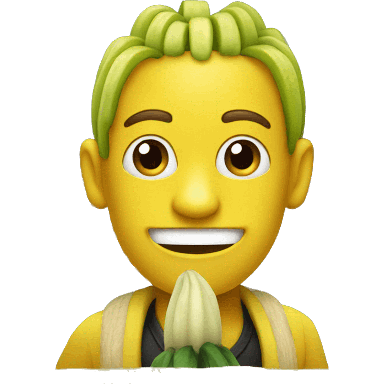 A Jamaican banana emoji