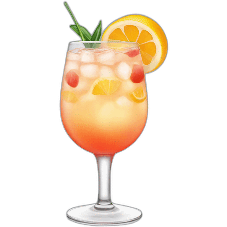 Paloma cocktail emoji