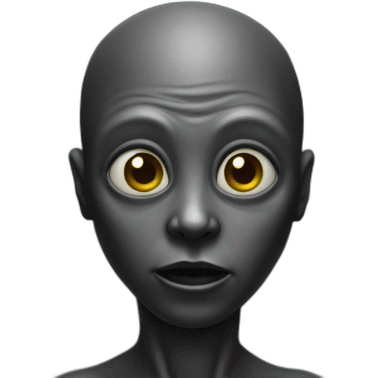 black alien emoji