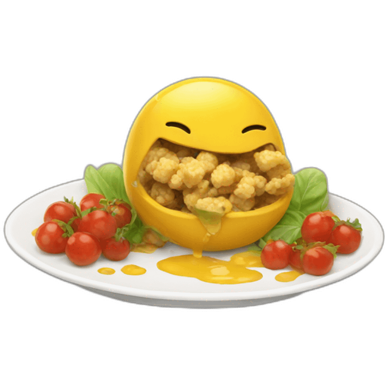 Ubee eats emoji