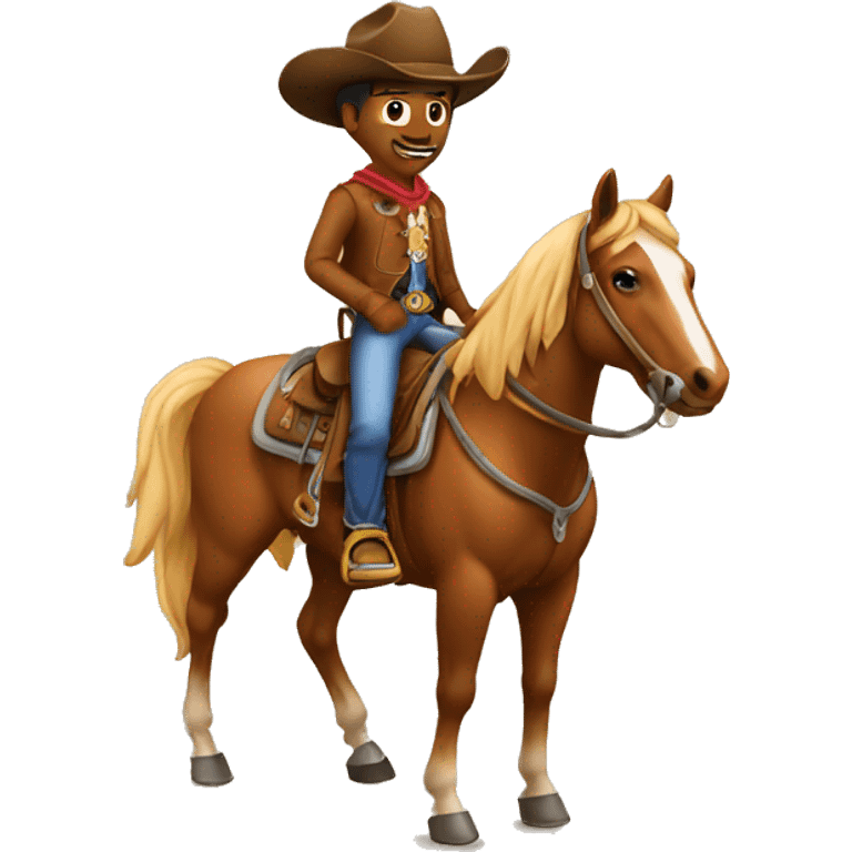 Cowboy on horse emoji