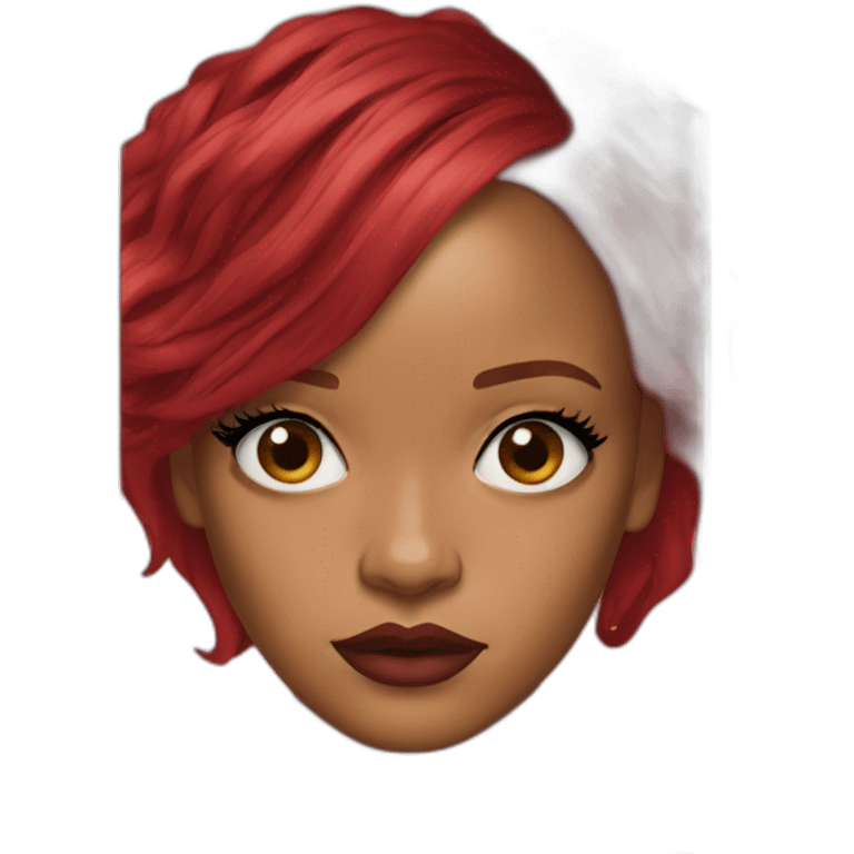 rihanna red hair phase emoji