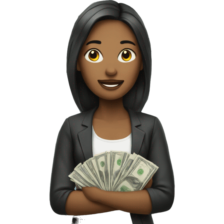 woman with money emoji