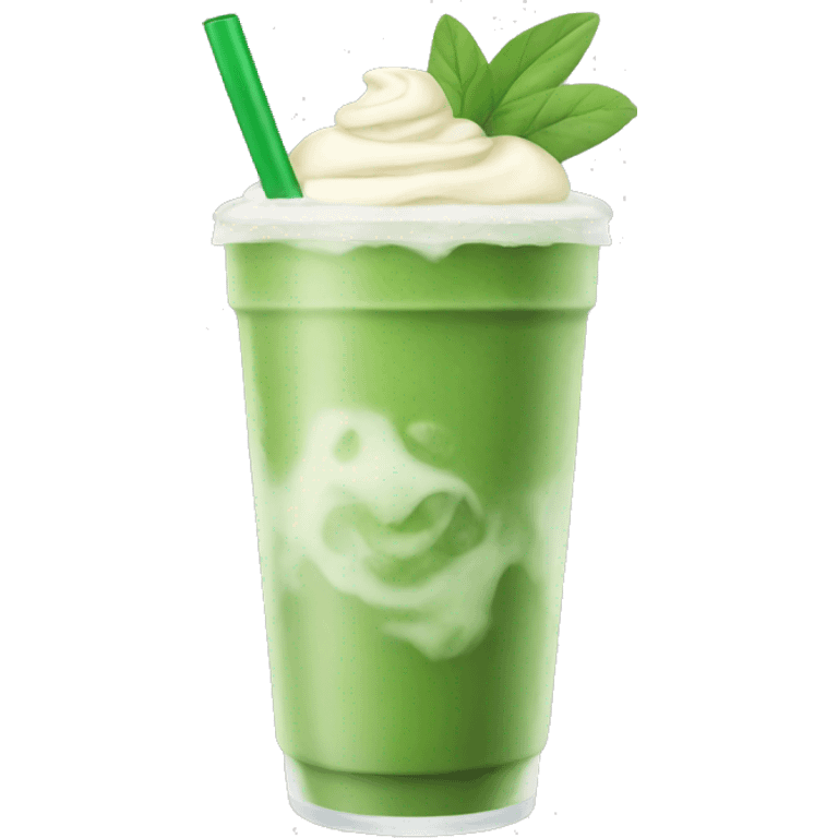 iced matcha latte  emoji