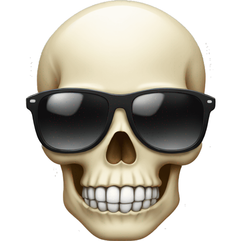 Skull with sunglasses  emoji