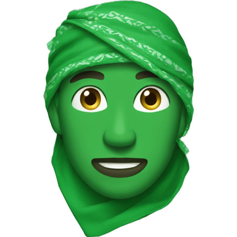 Green bandana emoji