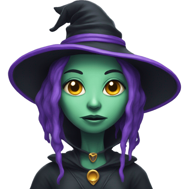 Alien witch emoji