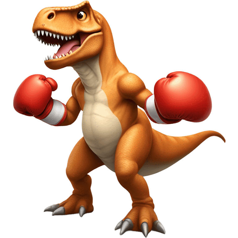 Boxing trex emoji