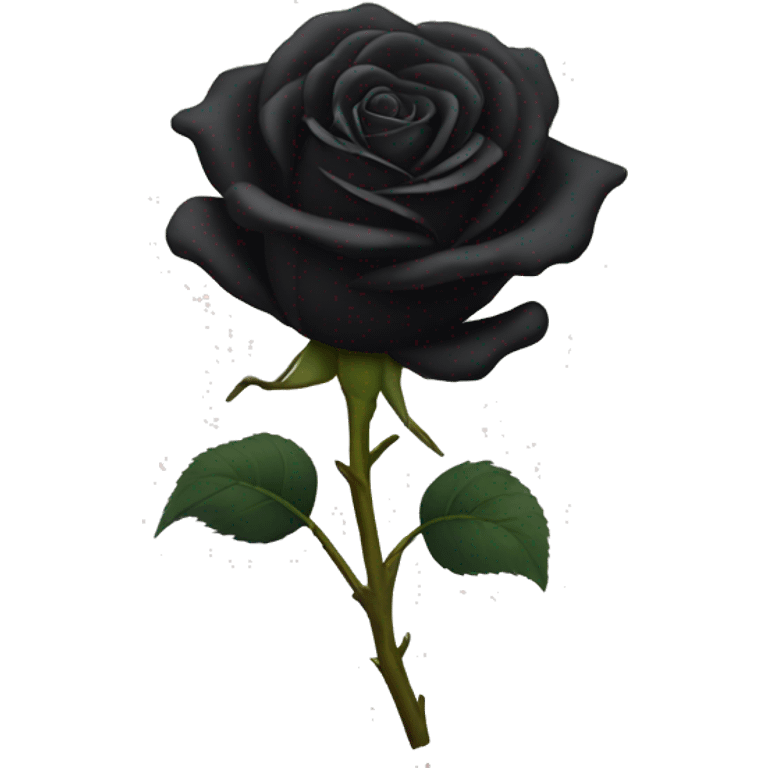 Black rose emoji