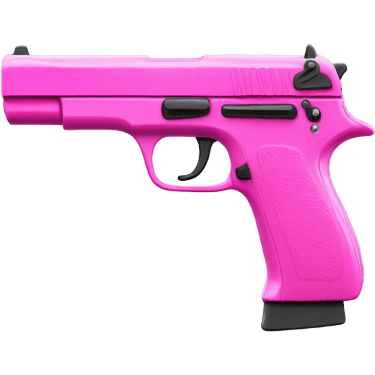 Cool pink gun emoji