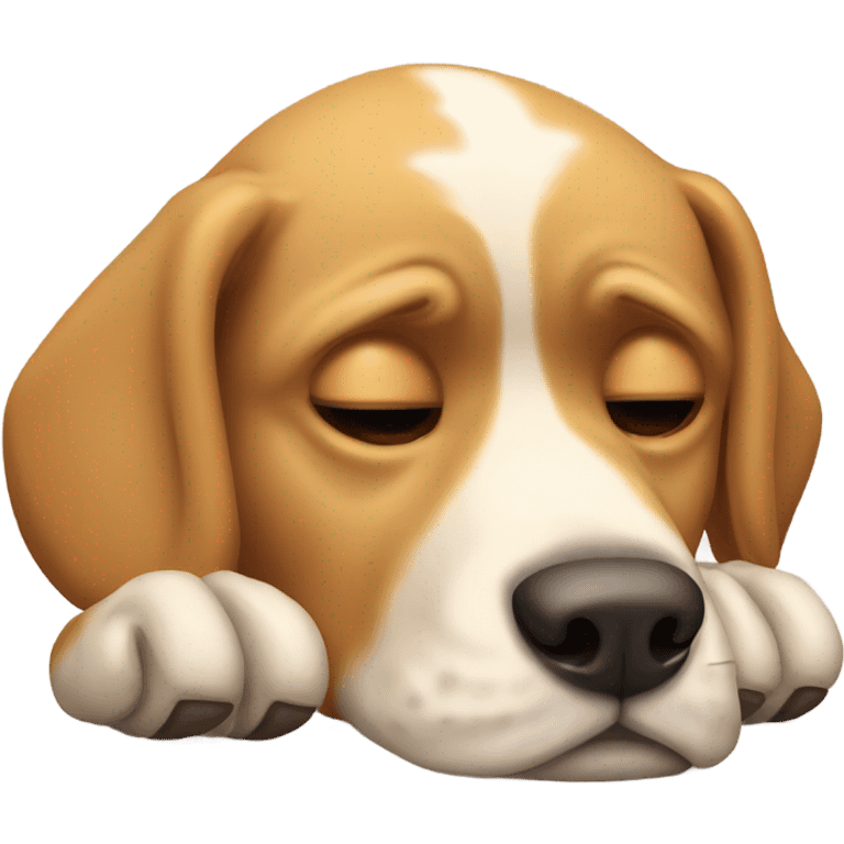 Hungover dog emoji