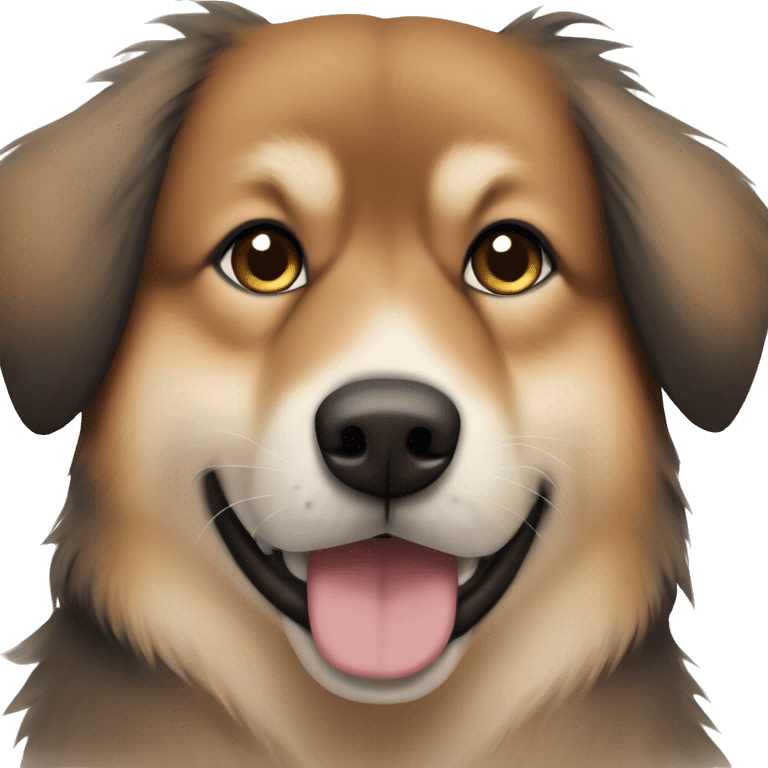 Finnish Lapphund brown. His nose and face is dark brown and covered with black dots emoji