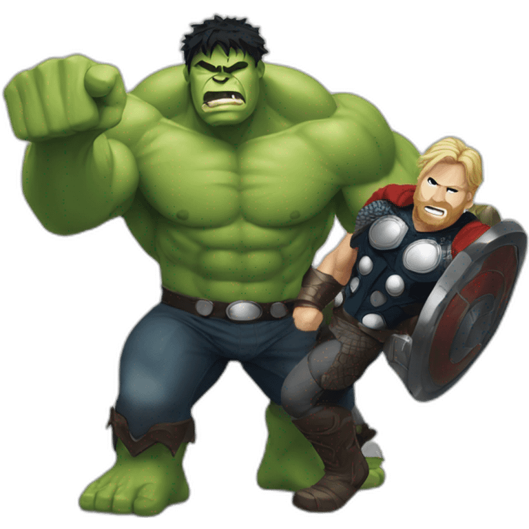 hulk and thor emoji