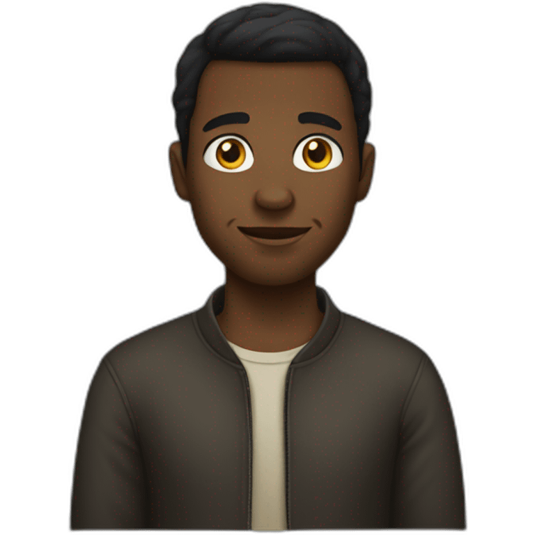 a lowercaste black guy emoji